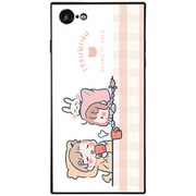 BJ-0023-IP78-PINK [スクエア型 ガラスケース iPhone 8/7 Boys and girls～mug～]