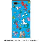 BJ-0021-IP7P-BLUE [スクエア型 ガラスケース iPhone 8 Plus/7 Plus Alchemy]