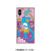 BJ-0021-IP0X-PINK [スクエア型 ガラスケース iPhone XS/X T.Rex Beach]