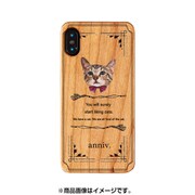 AB-0999-IP0X-WD04 [WOODケース iPhone XS/X conbu's kitty]