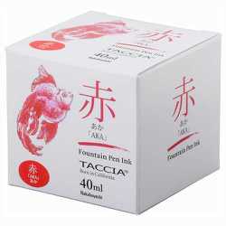 TACCIA 万年筆用インク あか すなおいろ染料 40ml TFPI-WD40-05