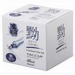 TACCIA 万年筆用インク あおぐろ すなおいろ染料 40ml TFPI-WD40-10