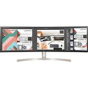 49型 HDR対応/IPS 32:9 ウルトラワイドモニター(5120×1440)/PBP/USB Type-C/DP/HDMI/スピーカー内蔵10W+10W/工場出荷時キャブレーション済/フリッカーセ-フ/高さ調整 49WL95C-W