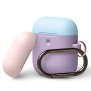 EL_A2WCSSCOW_LV [elago AIRPODS DUO HANG CASE for AirPods 2nd Generation Wireless Charging Case for AirPods 2nd Wireless （Lavender）]