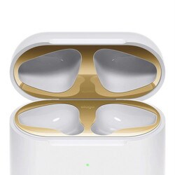 elago AirPods DUST GUARD for AirPods 2nd Generation Wireless Charging Case for AirPods 2nd Wireless （Gold） EL_A2WDGBSTW_GD