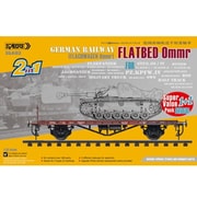35A03-SVP ドイツ 平貨車 Ommt 2in1 スーパーバリューパック w/線路 アップグレード版 [1/35スケール プラモデル]