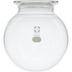 005810-2000 [SIBATA ハリオセパラブルフラスコ丸形 溝付 バンド式 2000ml 85Φ 1個]