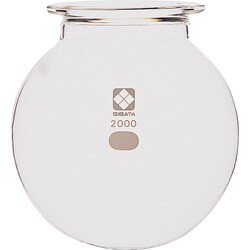 005810-3000 [SIBATA ハリオセパラブルフラスコ丸形 溝付 バンド式 3000ml 85Φ 1個]