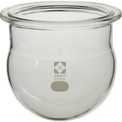 005910-1000 [SIBATA ハリオセパラブルフラスコ丸形 溝付 バンド式 1000ml 120Φ 1個]