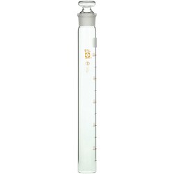008480-101A [SIBATA 共栓比色管 茶メモリ付 100ml 10個入]