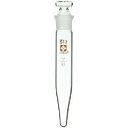010280-13106A [SIBATA 共栓遠心沈殿管円錐形メモリ無 10ml 10個入]