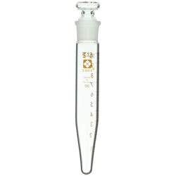 010280-13107A [SIBATA 共栓遠心沈殿管円錐形メモリ付 10ml 10個入]