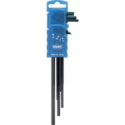 014-156D [エイト 六角棒スパナ エキストラロング ドアホルダー 7本セット 1.5～6mm]