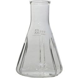 016310-200A [SIBATA 振盪三角フラスコ 200ml バッフル付 6個入]
