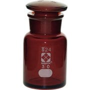 017080-30A [SIBATA 試薬びん広口 茶 30ml 24/17 10個入]