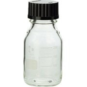 017200-2502A [SIBATA ねじ口びん 250ml 黒キャップ付 10個入]