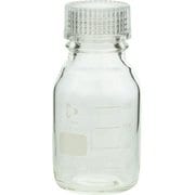 017200-2503A [SIBATA ねじ口びん 250ml 透明キャップ付 10個入]