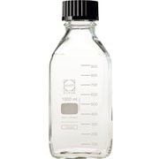 017230-10002A [SIBATA ねじ口角びん 1000ml 黒キャップ付 10個入]