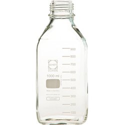017230-10005A [SIBATA ねじ口角びん 1000ml びんのみ 10個入]