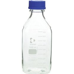 017230-1000A [SIBATA ねじ口角びん 1000ml 青キャップ付 10個入]