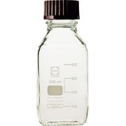 017230-5001A [SIBATA ねじ口角びん 500ml 赤キャップ付 10個入]