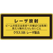 027313 [緑十字 レーザステッカー標識 レーザ放射・クラス3B 52×105mm 10枚組]