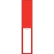046121 [緑十字 責任者氏名標識 赤無地タイプ 150×30mm 名札差込式 エンビ]
