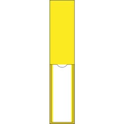 046122 [緑十字 責任者氏名標識 黄無地タイプ 150×30mm 名札差込式 エンビ]