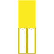 046222 [緑十字 責任者氏名標識 黄無地タイプ 2名用 150×50mm 名札差込式 エンビ]