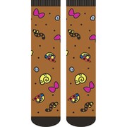 ねほりんぱほりん クルー丈ソックス 2総柄 [キャラクターグッズ]