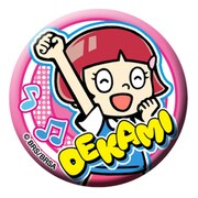 BRST-553286 Bラッパーズストリート 缶バッジ デカミちゃん [キャラクターグッズ]