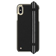 iPhone XS Maxケース Wrap Strap Case for iPhone XS Max - Scallop Black Saffiano/Gold Saffiano Scallop Strap KSIPH-118-BSTRP