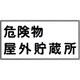 054007 [緑十字 消防・危険物標識 危険物屋外貯蔵所 300×600mm エンビ]