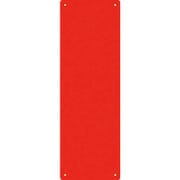058063 [緑十字 スチール無地板 赤 360×120×0.8mm 平板]