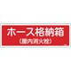 066202 [緑十字 消防標識 ホース格納箱 屋内消火栓 120×360mm エンビ]