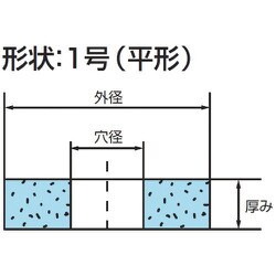 ノリタケカンパニーリミテド 1000E11270 汎用研削砥石 GC100H