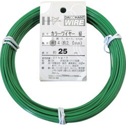 ダイドーハント カラーワイヤー 緑 #14 2.0mmx25m 10155313