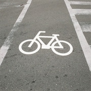 103003 [緑十字 路面用標識 自転車マーク 反射 700×1000mm エラストマー]