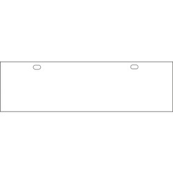 110009 [緑十字 A型バリケード用標識 白無地タイプ 300×1000mm エンビ]
