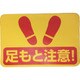 1118303301 [グリーンクロス 路面表示ステッカー ストップマーク SK-33 足もと注意]