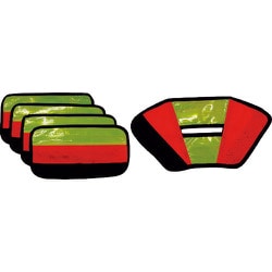 1122300001 [グリーンクロス ハーネス用反射パッド YYY型 蛍光イエロー]