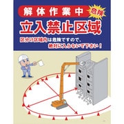 1145080005 [グリーンクロス JKー05 解体作業中 立入禁止区域]