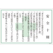 1145170833 [グリーンクロス マンガ標識 GEB-33 安全十則]