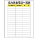 1146130514 [グリーンクロス マンガ標識 GMW-14 協力業者電話一覧表]