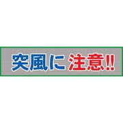 1148020210 [グリーンクロス メッシュ横断幕 MOー10 突風に注意]