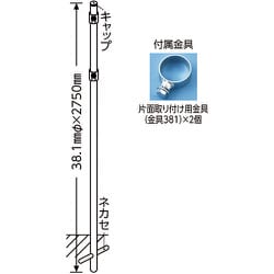 ヨドバシ.com - 日本緑十字社 136021 [緑十字 標識用ポール 埋め込み