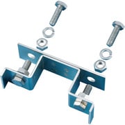 137807 [緑十字 平リブ用取付金具 角型ポール/両面表示用 適合ポール径:50×50mm アルミ製]