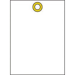 155170 [緑十字 バルブ開閉札 白無地タイプ 55×40mm 10枚組 PET]