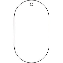169200 [緑十字 バルブ表示札 白無地タイプ 90×50mm エンビ]