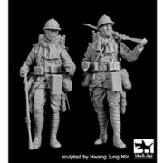 HAUF35202 フランス軍 歩兵 WW.I セット HAUF35200+35201 [1/35スケール レジン製ミリタリーフィギュア]